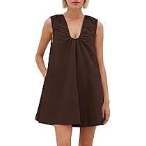 MISSACTIVER Women's Sleeveless Babydoll Tank Mini Dress