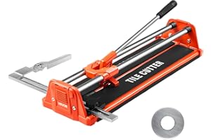 VEVOR 17-Inch Manual Tile Cutter for Wall & Polished Tiles,Double Rails for Precise Cutting, Tungsten Carbide Wheel,Non-Slip 