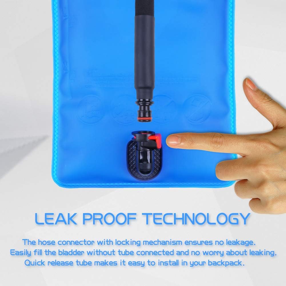 3L Hydration Bladder 3 Liter 100oz Water Bladder Hydration Reservoir Leakproof Water Storage Bladder Bag with Insulated Sleeve, Bladder Replacement for Backpacks for Hiking Camping Running Cycling : Sports & Outdoors