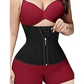 SHAPSHE Waist Trainer for Women Tummy Control Workout Waist Cincher Corset Shapewear Postpartum Body Shaper with Zipper Hook