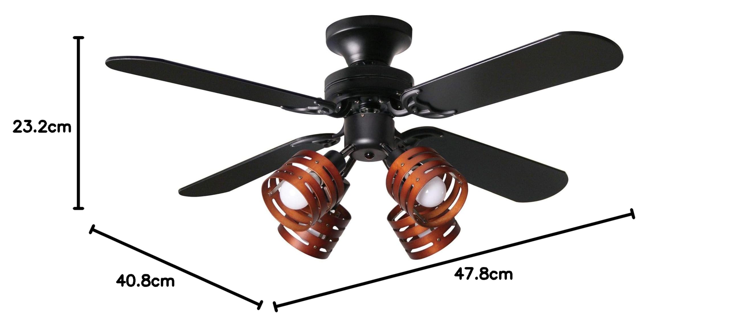 Parrot Uncle Ceiling Fan Light, Reversible, Remote Control, LED Compatible, Energy Saving, Air Flow Control, Ceiling Light, Living Room, Ceiling Fan, Cooling Effect, Japanese Instruction Manual