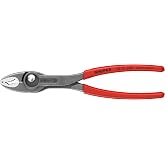 KNIPEX Tools 82 01 200 SBA TwinGrip Pliers, 8" | TwinGrip Adjustable Pliers 8" | Chrome Vanadium, Slip-Resistant