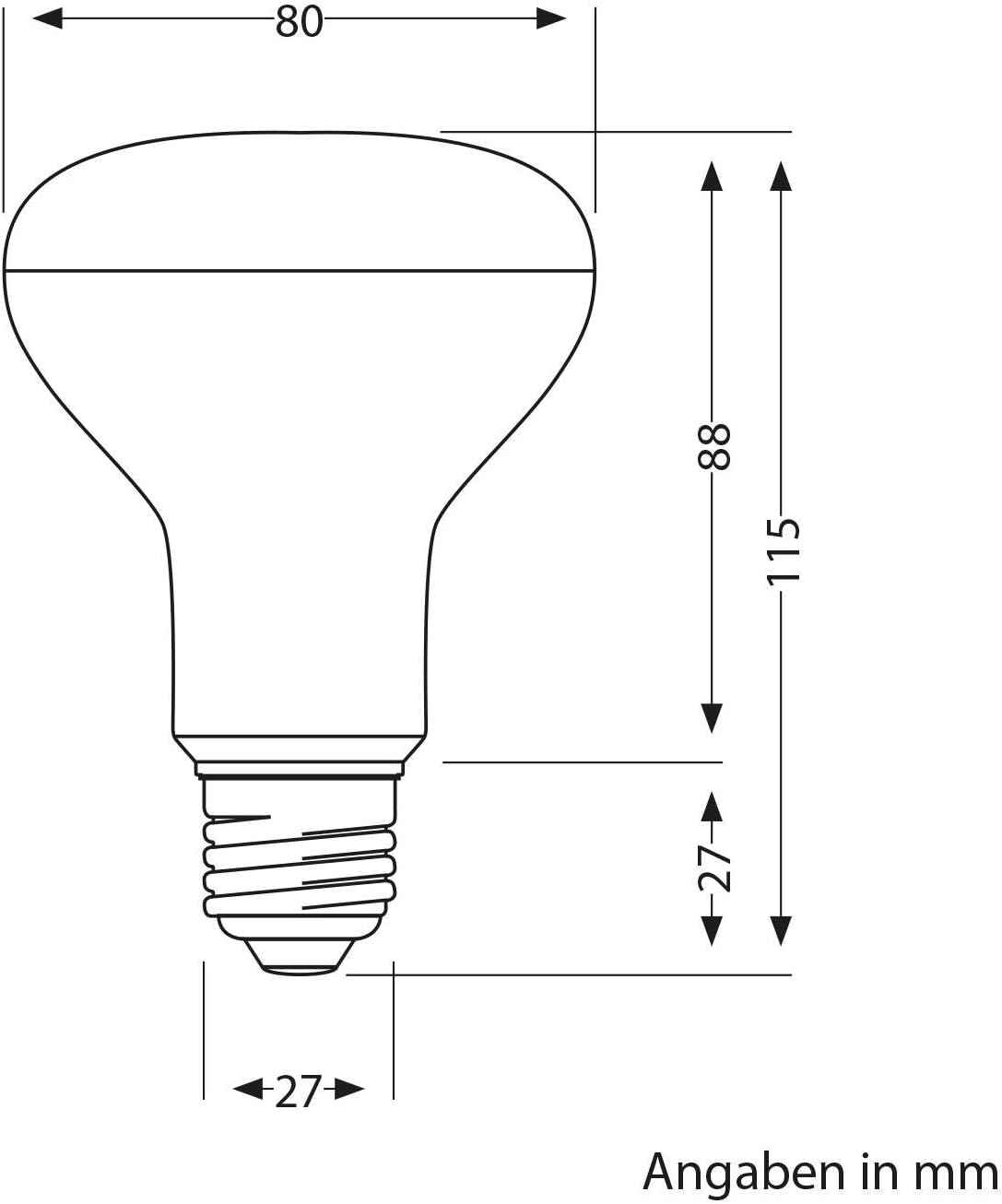 ledscom E27 PAR38 LED Reflektor-lamp 16W =175W 1700lm White for Indoor and Outdoor with Kurzem Hals - Image 3