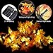 Thanksgiving Decorations Lighted Fall Garland 14.7 Feet 40 LED Autumn Garland, Battery Powered, Perfect Decoration for Autumn (Warm White)