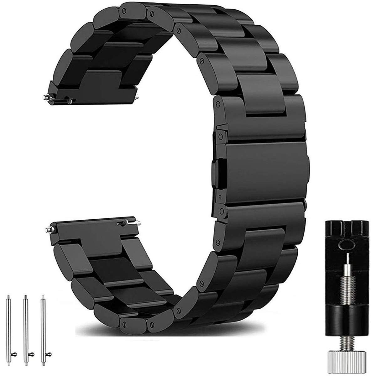 OTOPO Galaxy Watch 5 Pro 45mm Strap 2022, Galaxy Watch 5/4 Strap 40mm 44mm, Watch 4 Classic Strap, 20mm Metal Stainless Steel Straps Bracelet Replacement for Samsung Galaxy 5 Men Women