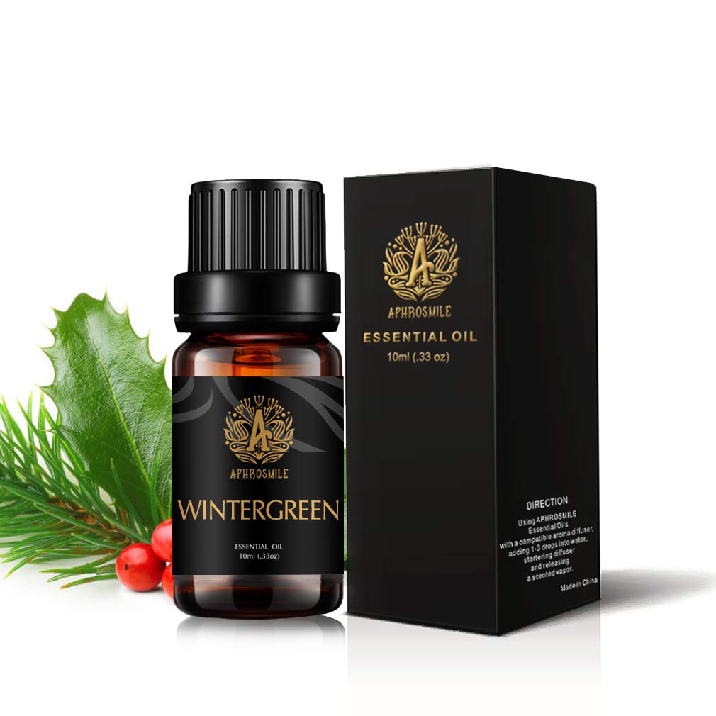 Aromatherapy Essential Oil Wintergreen, 100% Pure Essential Oil Wintergreen Scent for Diffuser, Therapeutic Grade Wintergreen Oil for Home,10ml Aromatherapy Essential Oil Wintergreen for Candle Making