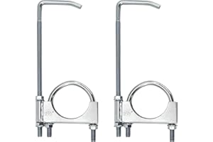 scottchen PRO Exhaust Clamp with Hanger fit 2.5" Exhaust Pipe, Exhaust System Hanger, 2 Pack