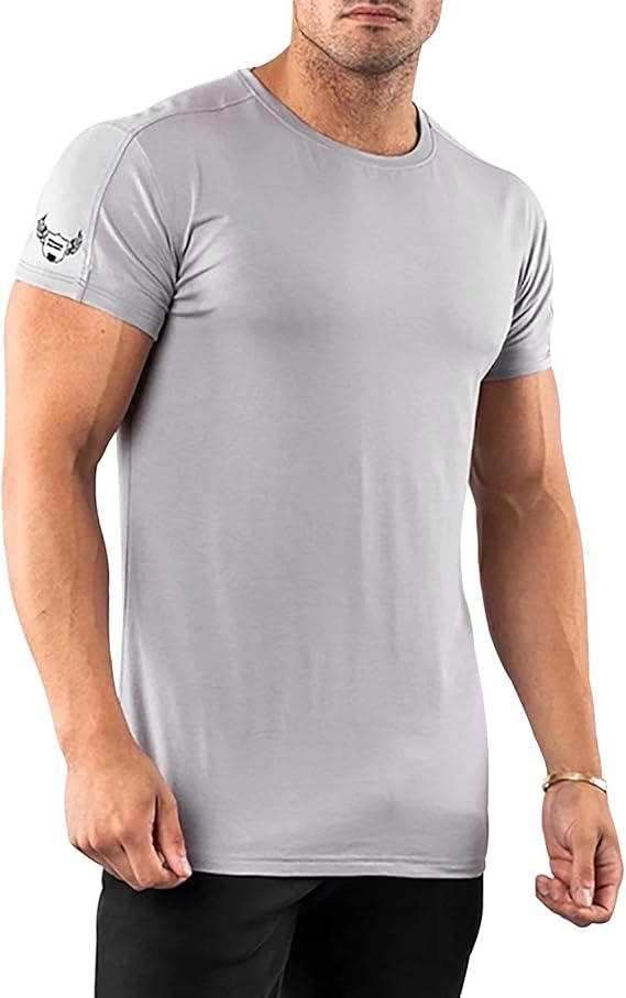 Amazon Musgneer マスリエ トレーニングウェア 半袖 メンズ スポーツシャツ トップス フィットネスウェア 筋トレ 運動用 Tシャツ 大きいサイズ Tシャツ カットソー 通販
