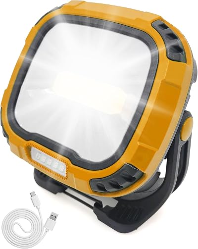 MOXTOYU 50W LED Rechargeable Work Light 4500LM 6 Modes Waterproof USB
