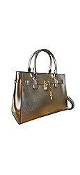 Michael Kors Medium Hamilton Satchel Metallic