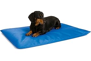 K&H Pet Products Cool Bed III Dog Cooling Mat, Cooling Dog Beds for Small Dogs, Dog Cooling Mat for Dog Carrier, Outdoor Dog Bed Cooling Pad for Dog, Pet Cooling Mat - Blue Small 17 X 24 Inches