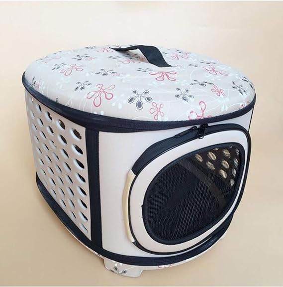 Zll Collapsible Travel Kennel Portable Pet Cat Dog Carrier Traer Foldable Pet Carrier Outdoor Shoulder Bag for Small Animal P