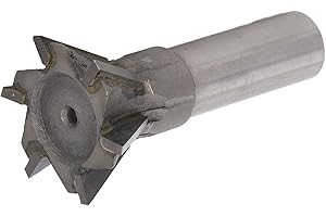 Dovetail Cutter 60 Degree, 45mm Dia Straight Shank Fast Drilling Carbide Universal Dovetail Milling Cutter Labor Saving for C