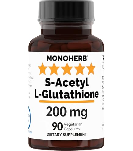 Amazon.com: California Gold Nutrition S-Acetyl L-Glutathione, 100 mg, 30  Veggie Capsules : Health & Household