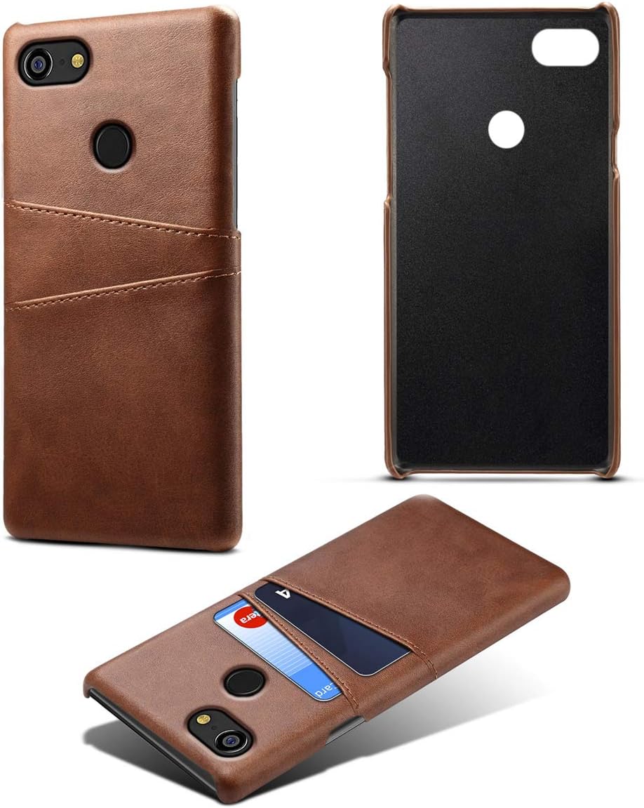 Google Pixel 3 XL Case, Torubia Wallet Case, Space Premium PU Leather Case Cover with Card Slots Compatible with Google Pixel 3 XL - Dark Brown