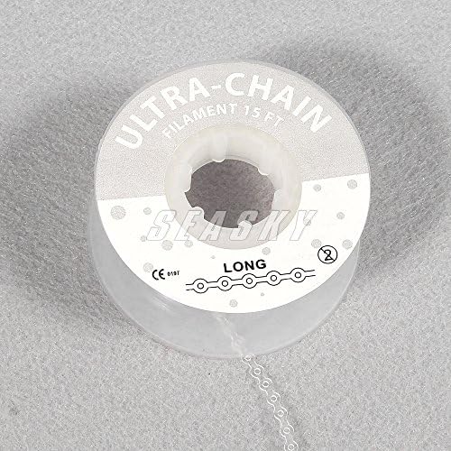 10*Dental Orthodontics Ligature Elastic Ultra Power Chain Clear Color Long Type