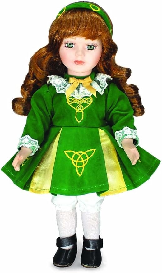 12" Niamh Porcelain Doll In Irish Dancer Costume Amazon.co.uk Toys