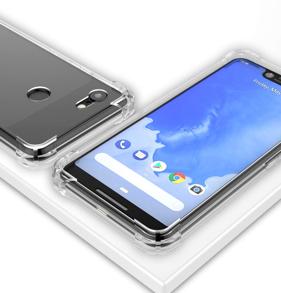 Google Pixel 3 XL Case, Androgate Transparent Slim Soft TPU Cover Bumper Case for Google Pixel XL3, Clear