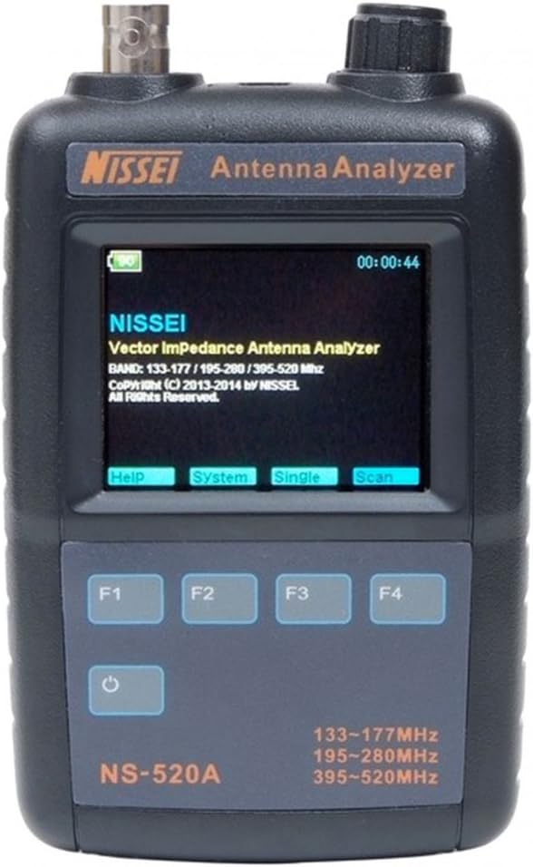 Fumei NS-520A Vector Impedance Antenna Analyzer with Single Frequency Mode/Scan Frequency Mode and Clear LCD Display Even Under Daylight for Antenna Measurement and Adjustment
