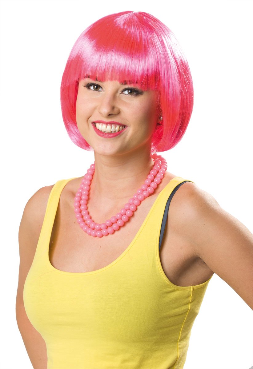 Folat - Bob Wig Neon Pink - One Size