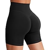 YEOREO Women's Biker Shorts 3.6" /4.5" / 6" Workout Gym Shorts Craze High Waist Tummy Control Hidden Scrunch Running Yoga