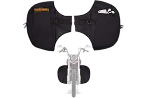 MOTOR-MH Soft Lowers Chaps Engine Guard Cover Leg Warmer for Harley Touring Street Glide Road Glide Electra Glide and Trike Models 1980-2020,SIZE : 385mm X 425mm