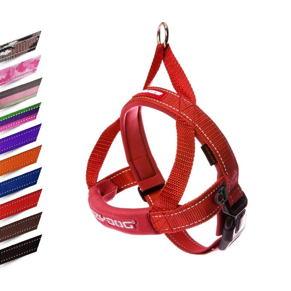 EZYDOG Quick Fit Dog Harness | Dog Harness Small, Medium, Reflective Stitching, Water Resistant Materials, No Pull (Red) — image 1