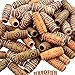 Aylifu 60pcs Mixed Color Imitation Wood Tube Hair Beads - Light & Dark Brown for Style 1 & 2 - DIY Accessory for Hair Braiding & Decoration