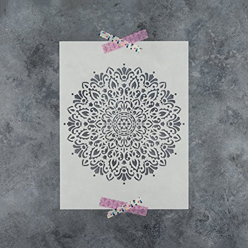 Harmony Mandala Stencil Template - Reusable Stencil with Multiple Sizes Available