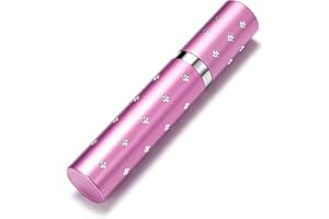 RECOLORFINE Lipstick Stun Gun for Women, self Defense Flashlight Stun Guns with Safety Disable Pin.Wall Charger Included