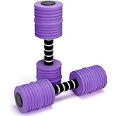 Aquatic Exercise Dumbbells, Water Weights for Pool Exercise, 2PACK EVA Foam Water Dumbbells for Youth Women Water Workouts, Swimming Training