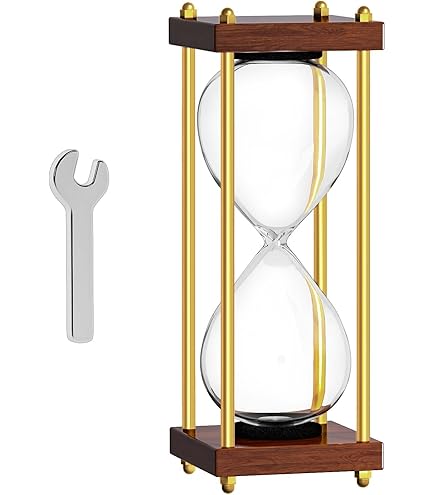 Amazon.com: Empty Hourglass Fillable, 10 Inch Large Black Wooden