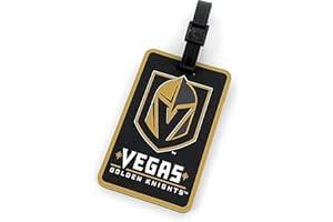 Aminco NHL Vegas Golden Knights Soft Bag Tag, Black, 7.5
