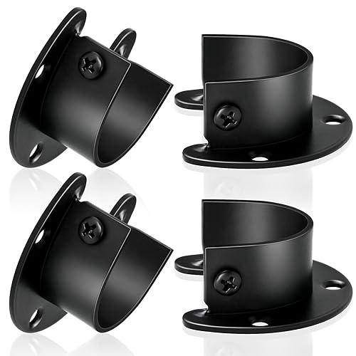 Closet Rod Bracket, Pack Closet Rod Support, Stainless Steel