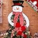 OurWarm Snowman Christmas Tree Topper Large Snowman Tree Topper with Top Hat Scarf Hugger for Christmas Holiday Winter Home Wonderland Party Decoration Ornament Supplies