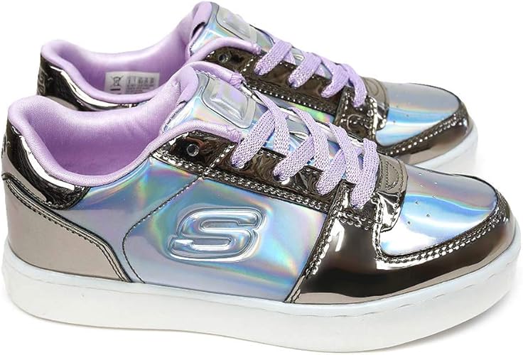 Amazon スケッチャーズ 光る靴 l エナジーライツ Gupr ガンメタルパープル 23 0cm Skechers スケッチャーズ ガールズシューズ