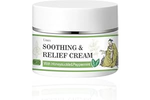 Umex Intensive Itch Relief Cream - Daily Moisturizing Lotion for Sensitive Skin, Soothes Dry & Flaky Skin, Non-Greasy & Fragrance-Free (1.06 oz)