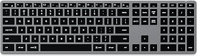 Satechi Slim X3 Bluetooth Keyboard US QWERTY Backlit Numeric Pad Space Grey