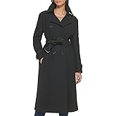 Cole Haan Women's Flared Trench Slick Wool Coat