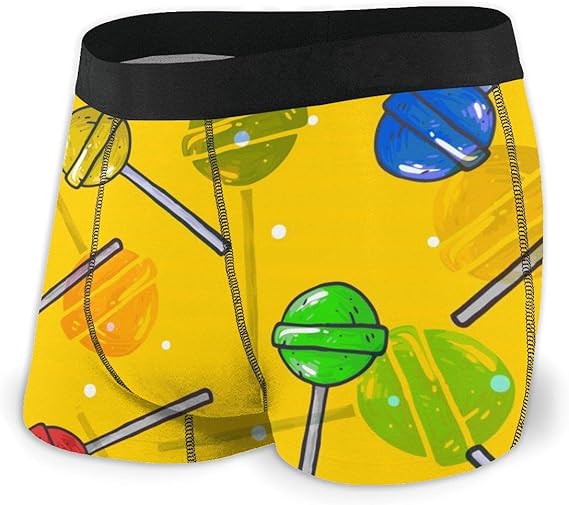 Amazon Co Jp ボクサーパンツ メンズ 下着 棒付きキャンデー 黄色い 男性用 パンツ ブリーフ 四角 ボクサーブリーフ インナー 通気性 デザイン セクシー 魅力的 前閉じ プリント プレゼント吸水速乾 Bolaco 服 ファッション小物