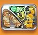 Thinksport GO2 Travel Lunch Container with Airtight Lid and Fork & Spoon| BPA-Free, Stainless Steel Removable Interior, Each Compartment Seals, No Food Migration - Dark Blue