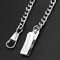 Tiong Customizable Clip Pocket Watch Rough Chain