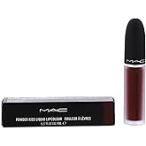 MAC Cosmetics Powder Kiss Liquid Lipcolour - 994 Make Love To The Camera (Deep Wine) - 0.17 fl oz / 5 mL