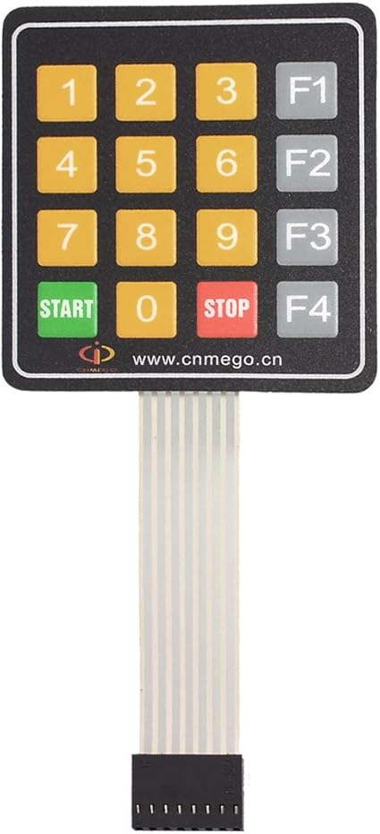 Dc 12 V 4 X 4 16 Cle Matrice Commutateur De Membrane Clavier Clavier 77 X 70 X 0 8 Mm Amazon Fr Bricolage