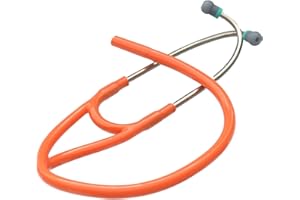 Stethoscope Tubing by Truaevum - Compatible Replacement Kit fits Littmann(r) Master Cardiology(r) Stethoscope & Cardiology III(r) Stethoscope - Double Bore Tube Binaural K7 Orange