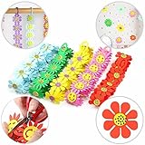 Colorful Foam Hanging Banner Decoration Sun Flower Kits for Kids’ Party, Birthday, Wedding, Christmas Tree, Classroom, Graduation - 12 Counts