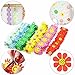 Colorful Foam Hanging Banner Decoration Sun Flower Kits for Kids’ Party, Birthday, Wedding, Christmas Tree, Classroom, Graduation - 12 Counts