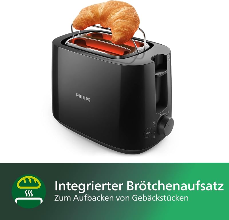 Toaster, Schwarz, 8 Bräunungsstufen — Foto 6 von 7