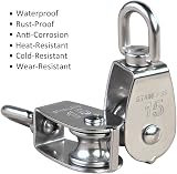 IMAGINE 2Pcs Stainless Steel Single Pulley Block M15 M20 M25 304 35kg view 2