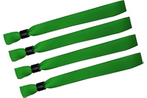WRISTRENYI 100 Pack Wrist Bands|Green Wristbands for Events|Wristbands for Concerts Festival Admission Party|13.78” x 0.59”